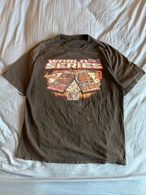 Vintage 2006 MLB World Series St Louis Cardinals Detroit Tigers T Shirt XL Faded